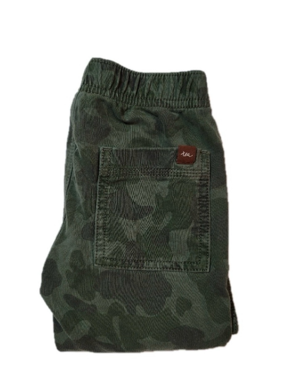 Tea Collection Dark Green Camo Corduroy Joggers